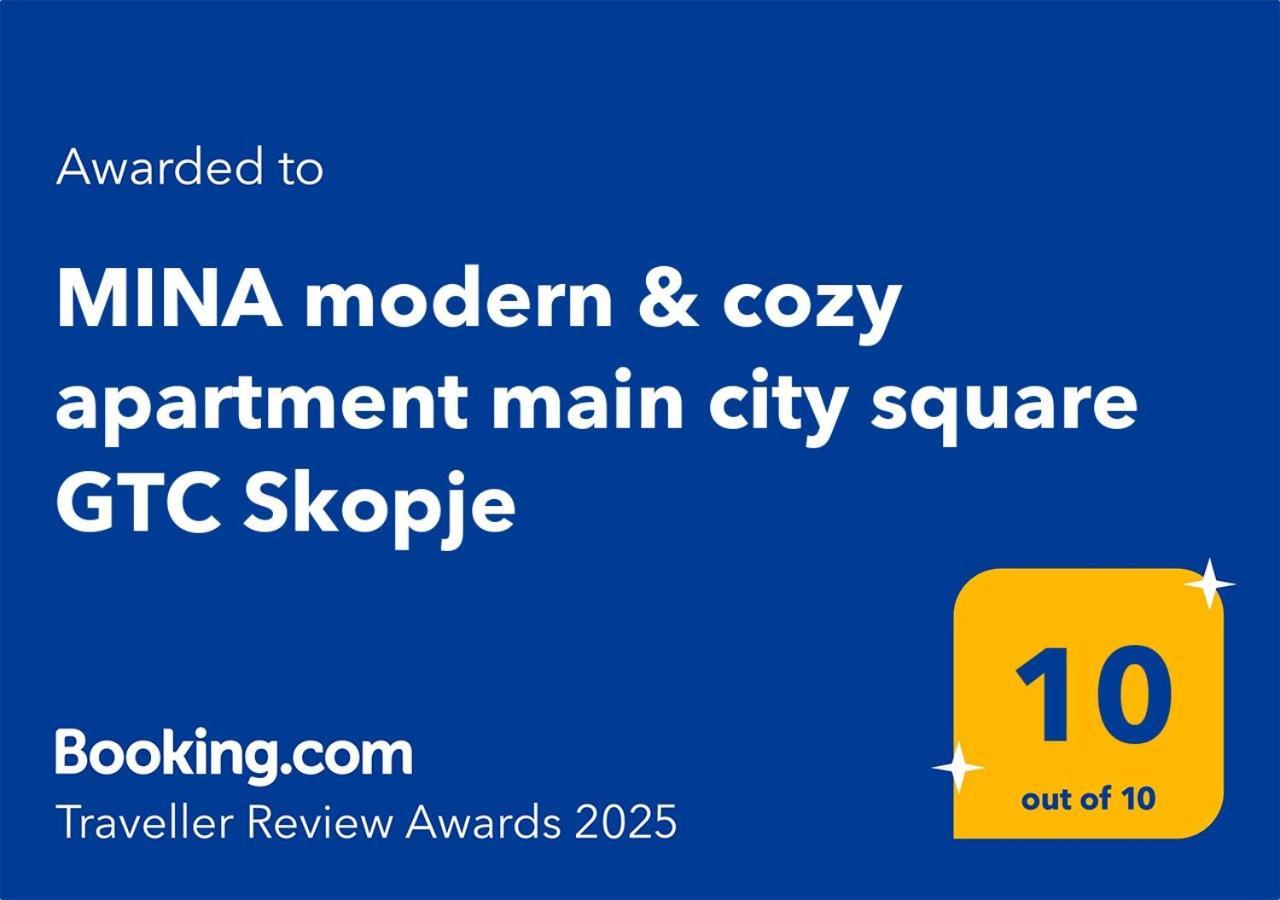 Mina Modern & Cozy Apartment Main City Square Gtc Skopje Exterior foto